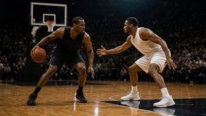 Editorial basketball featured image for LeBron James High School Basketball Highlights: What Made Scouts Take Notice